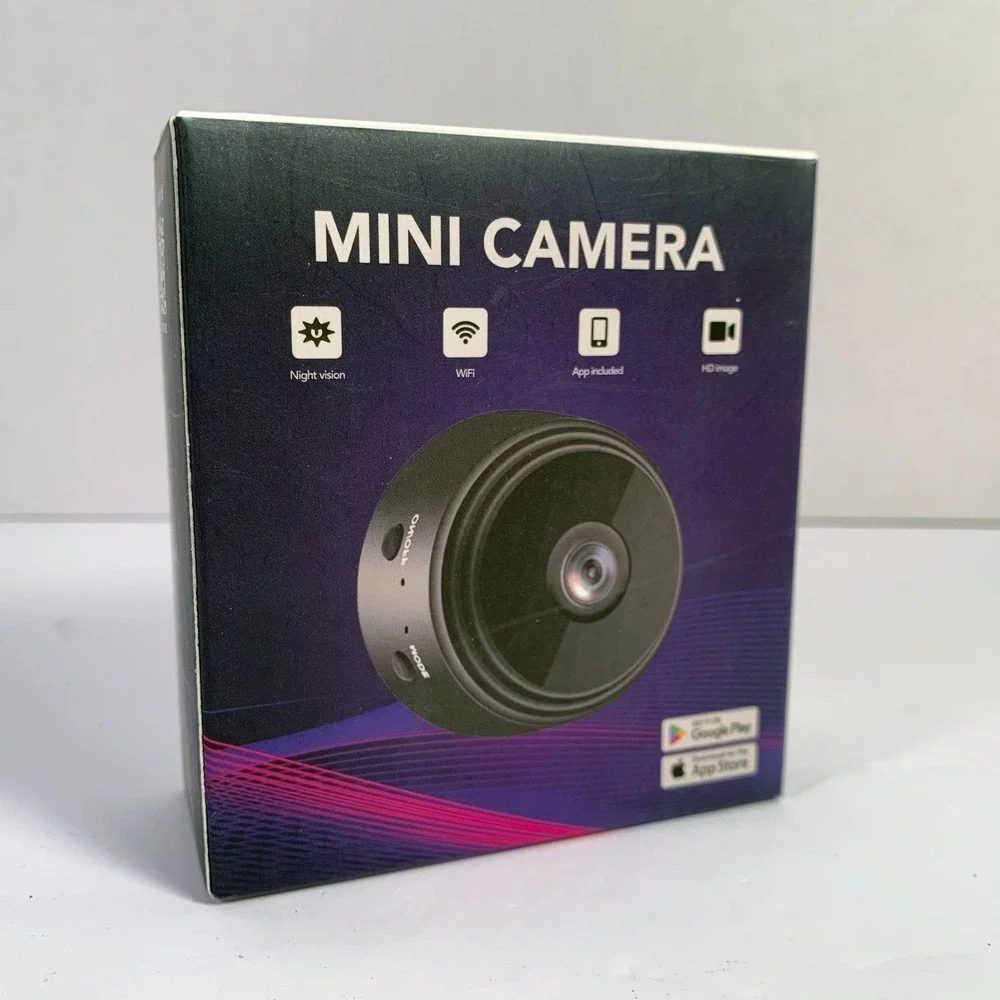 Mini Camera App Controlled, WiFi,  Night Vision, HD‎ Image, New